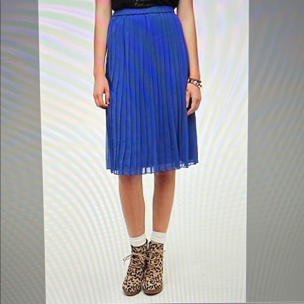 Urban Outfitters Sparkle and Fade Pleated Chiffon Skirt
